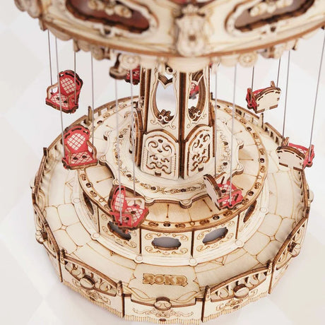 Swing Ride - Carrusel Armable - Rompecabezas 3D de Madera - ROKR
