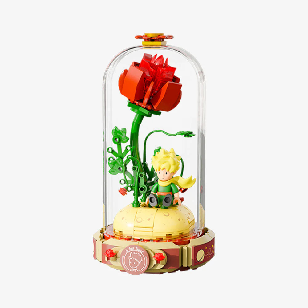 Set de Bloques La Rosa Solitaria - Le Petit Prince Decoración Cúpula (Pantasy)