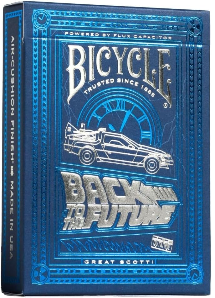 BICYCLE® Back To The Future - Baraja de Cartas Premium Edición DeLorean