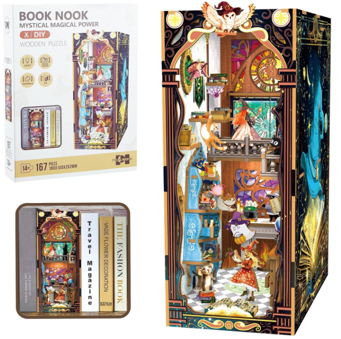 Book Nook Poder Mágico Místico - Diorama de Ritual con Luz LED (Questtoy)