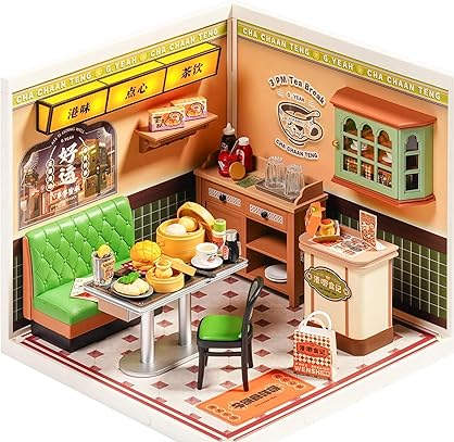 ROLIFE Super Creator: Hong Kong Bites Café (DW021) - Maqueta Modular DIY con Luces LED