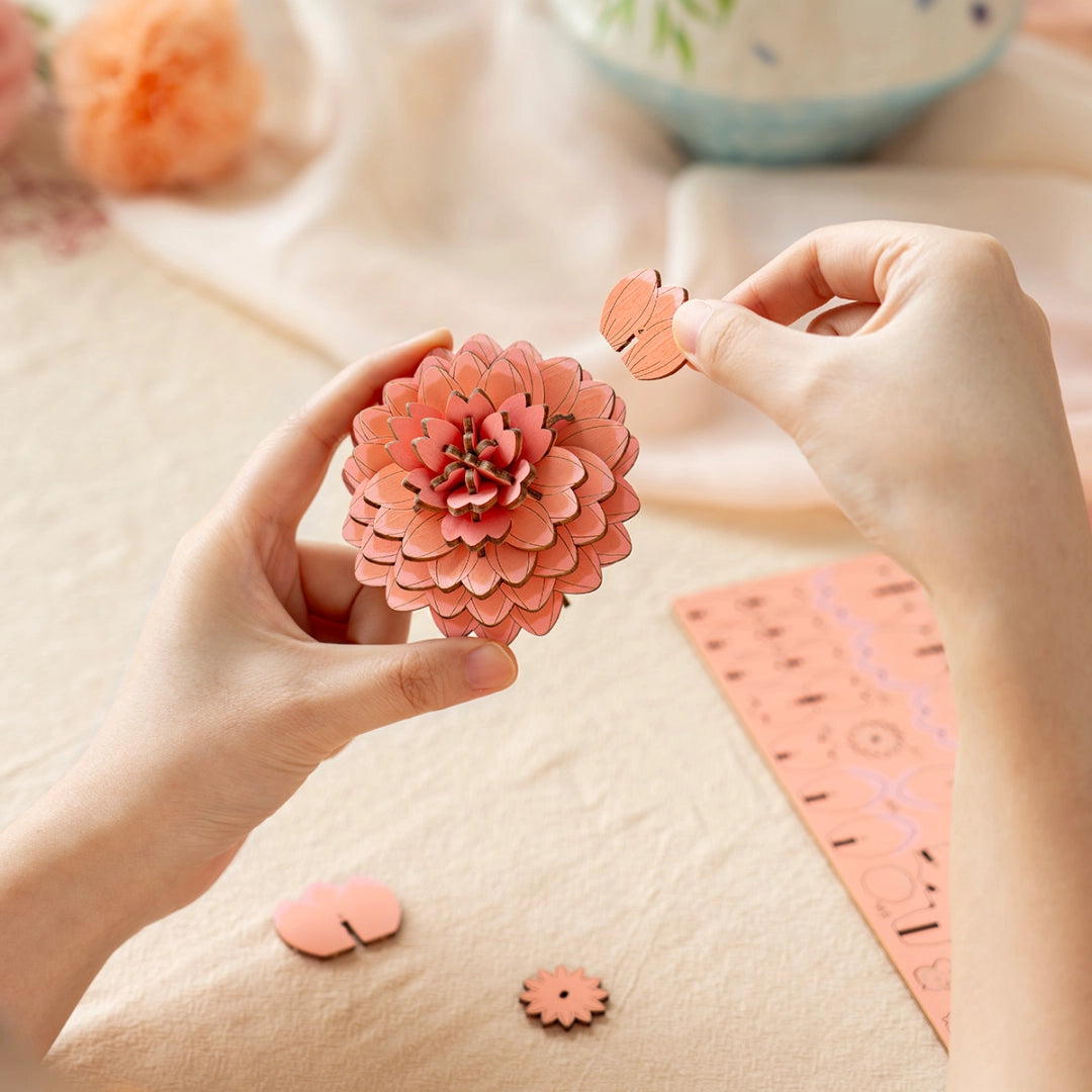 Flor de Madera Pink Dahlia (TW131)