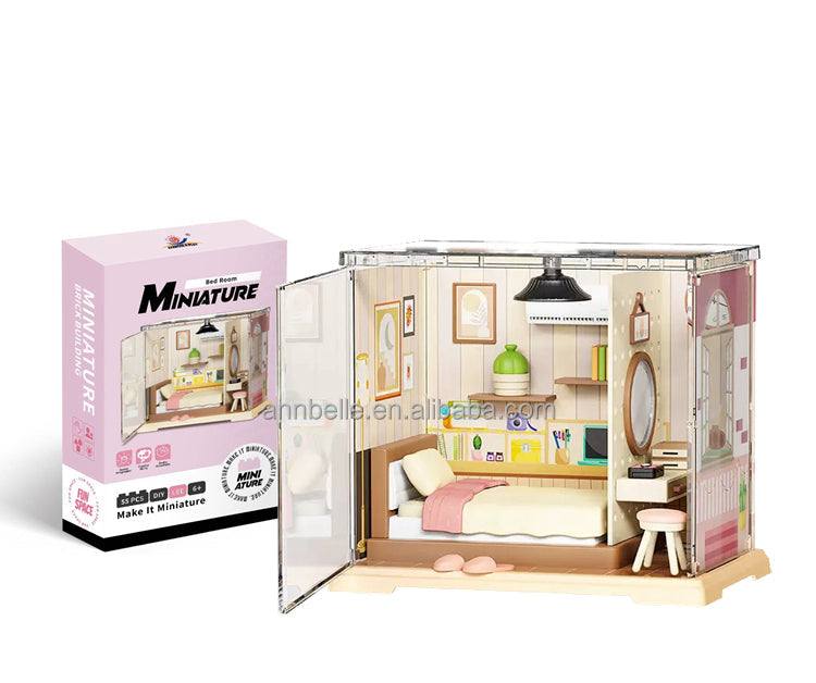 Mini Dormitorio Moderno DIY - Rompecabezas 3D (EP502)