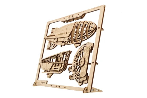 Ugears Zepelín 2.5D | Puzzle de Madera con Partes Móviles