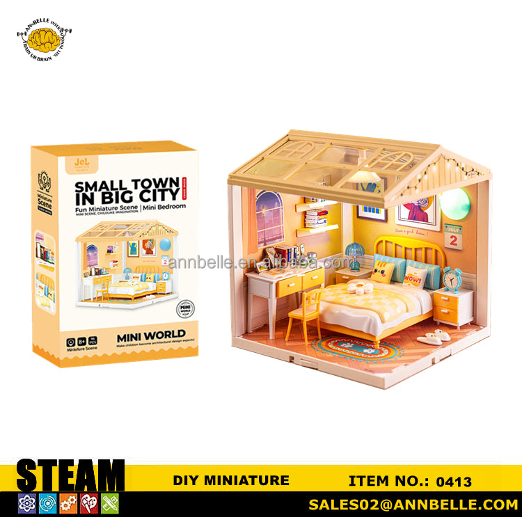 Mini Big City - Dormitorio Acogedor DIY - Rompecabezas 3D (0413)