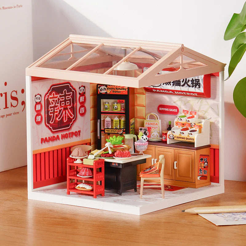 Kit Armable Miniatura Rolife Panda Hot Pot DW020