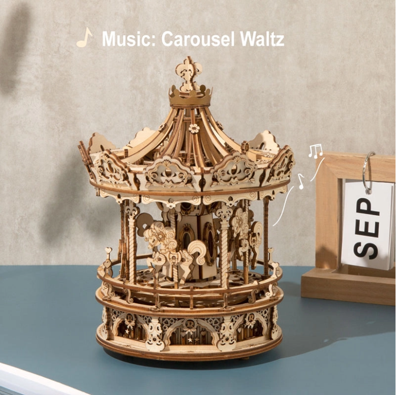 Caja Musical 3D Romantic Carousel (AMK62)