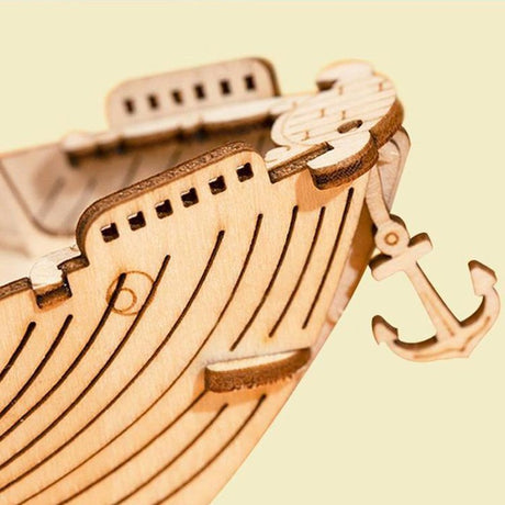 Barco de Pesca - Rompecabezas 3D - Maqueta de Madera Rolife