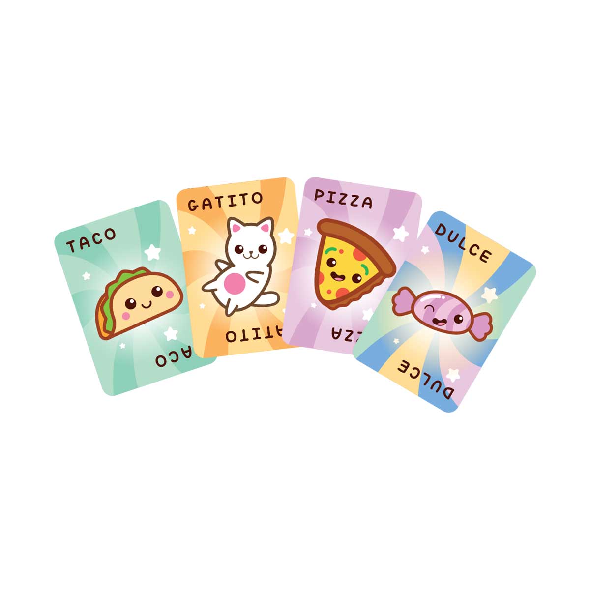 Taco Gatito Pizza - Juego de Cartas Rápido para Niños