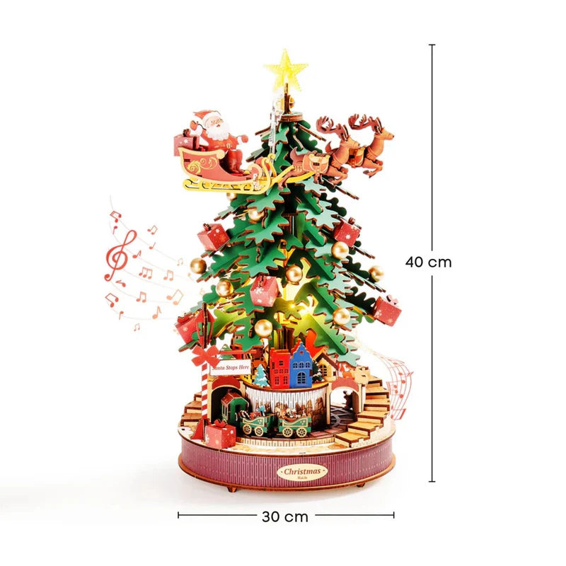 Árbol de Navidad Musical 3D - Miniatura Armable Christmas Melody Tree (Rolife)
