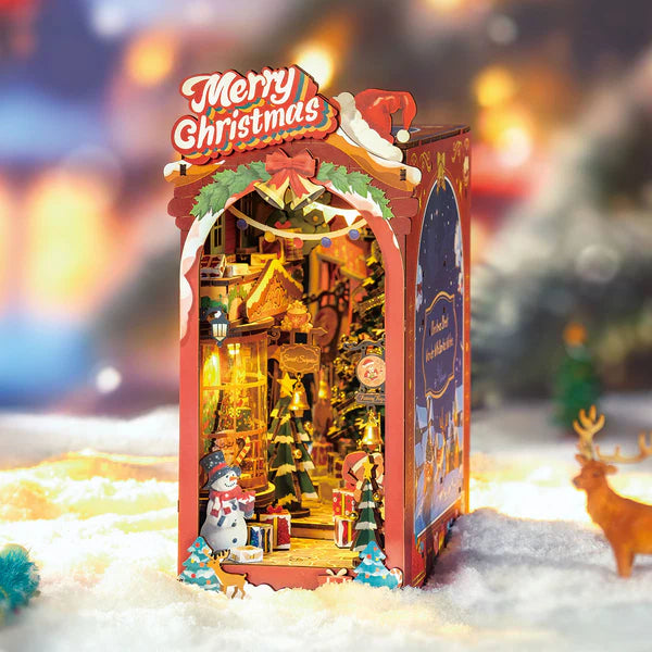 Book Nook Calle Navideña - Christmas Street Diorama 3D DIY (Rolife)