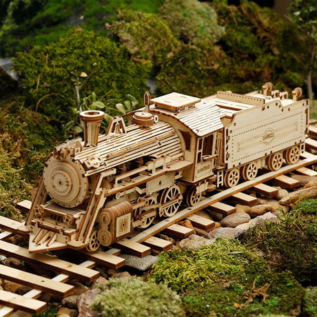 Prime Steam Tren Express - Rompecabezas 3D - Maqueta de Madera Rolife