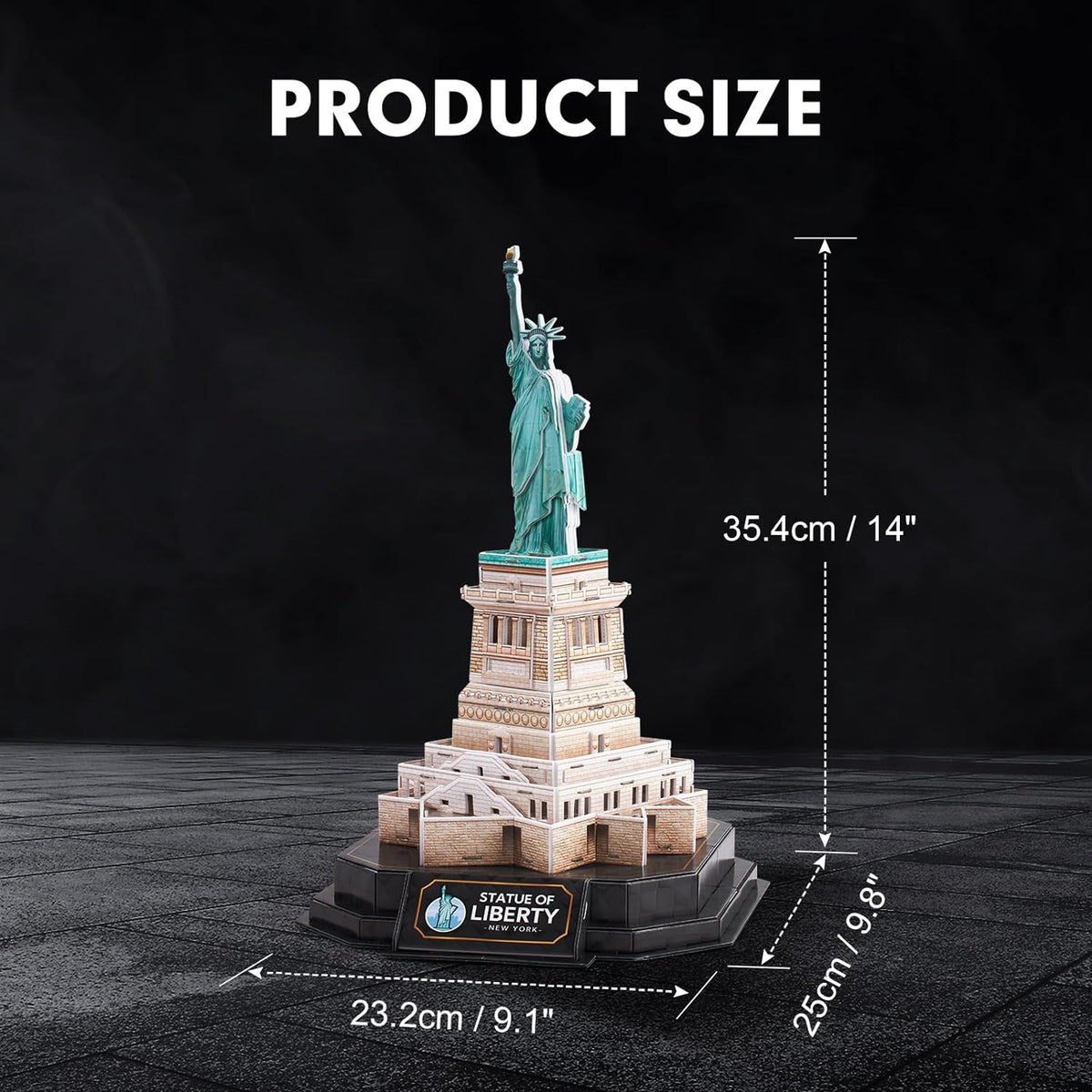 Estatua de la Libertad LED Rompecabezas 3D