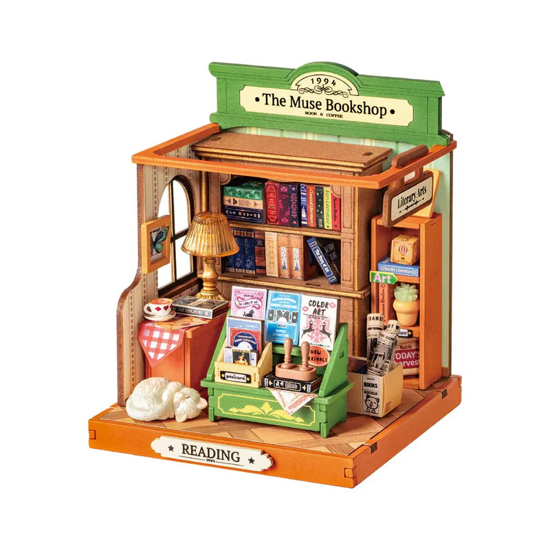 Miniatura 3D "The Muse Bookshop" - Puzzle para Armar (Robotime)