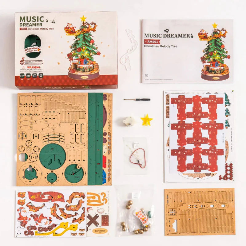 Árbol de Navidad Musical 3D - Miniatura Armable Christmas Melody Tree (Rolife)