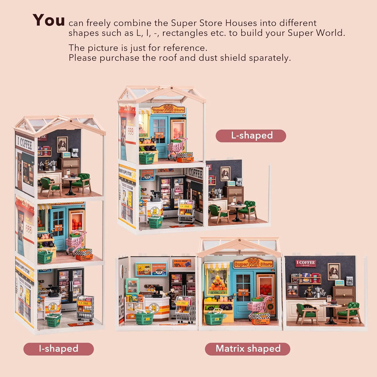Casa en Miniatura para Armar - Super Creator Panaderia Golden Wheat Bakery DW005