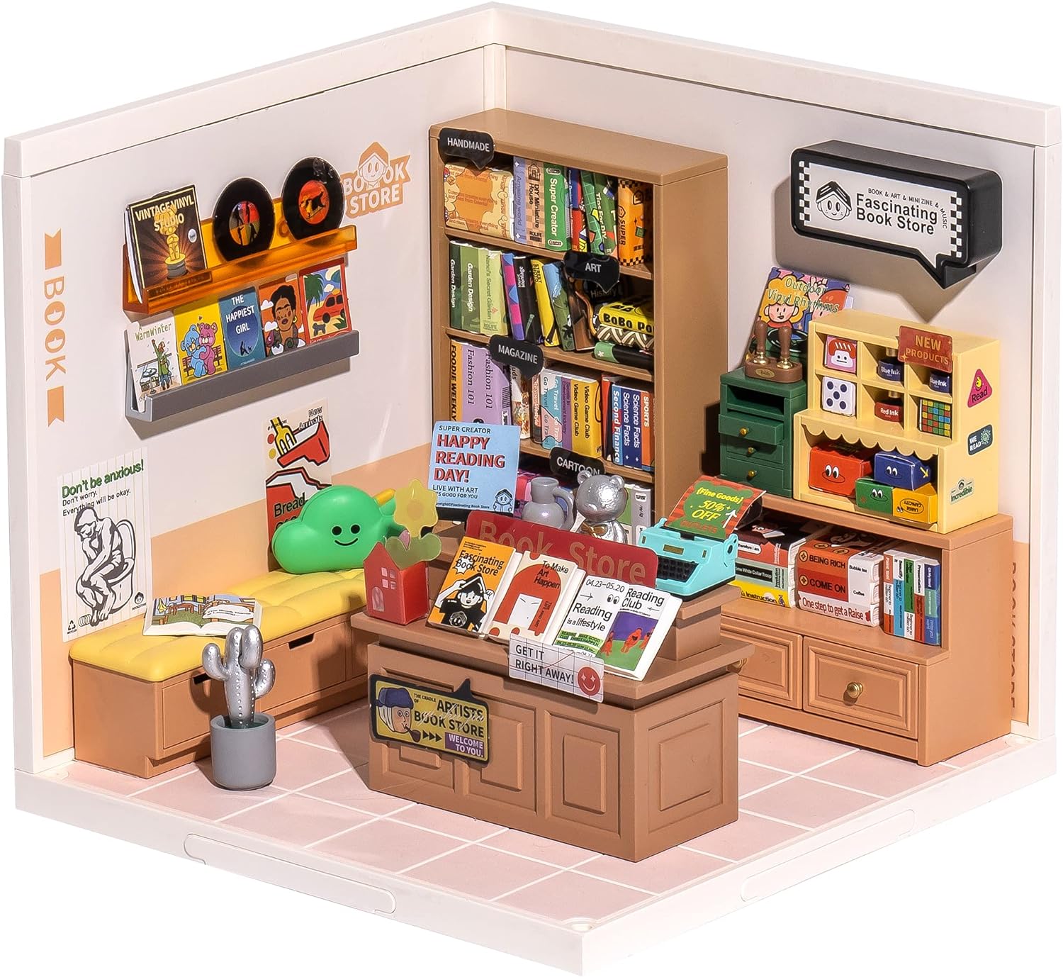 Casa en Miniatura para Armar - Super Creator Fascinating Book Store DW004