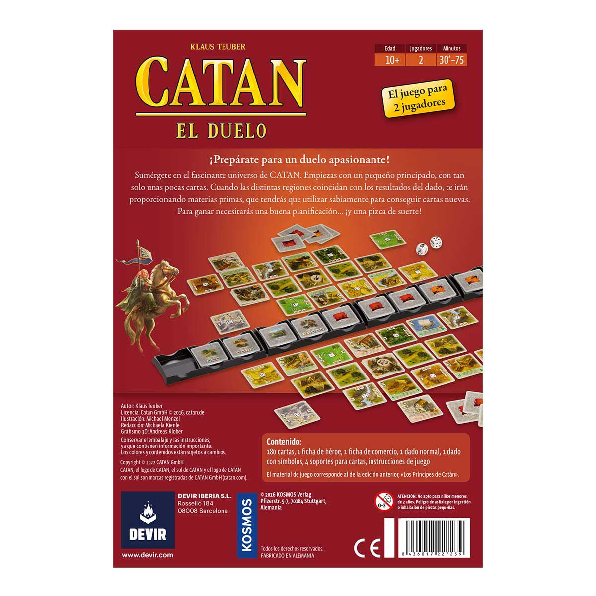 CATAN: EL DUELO - Juego de Cartas para 2 Jugadores