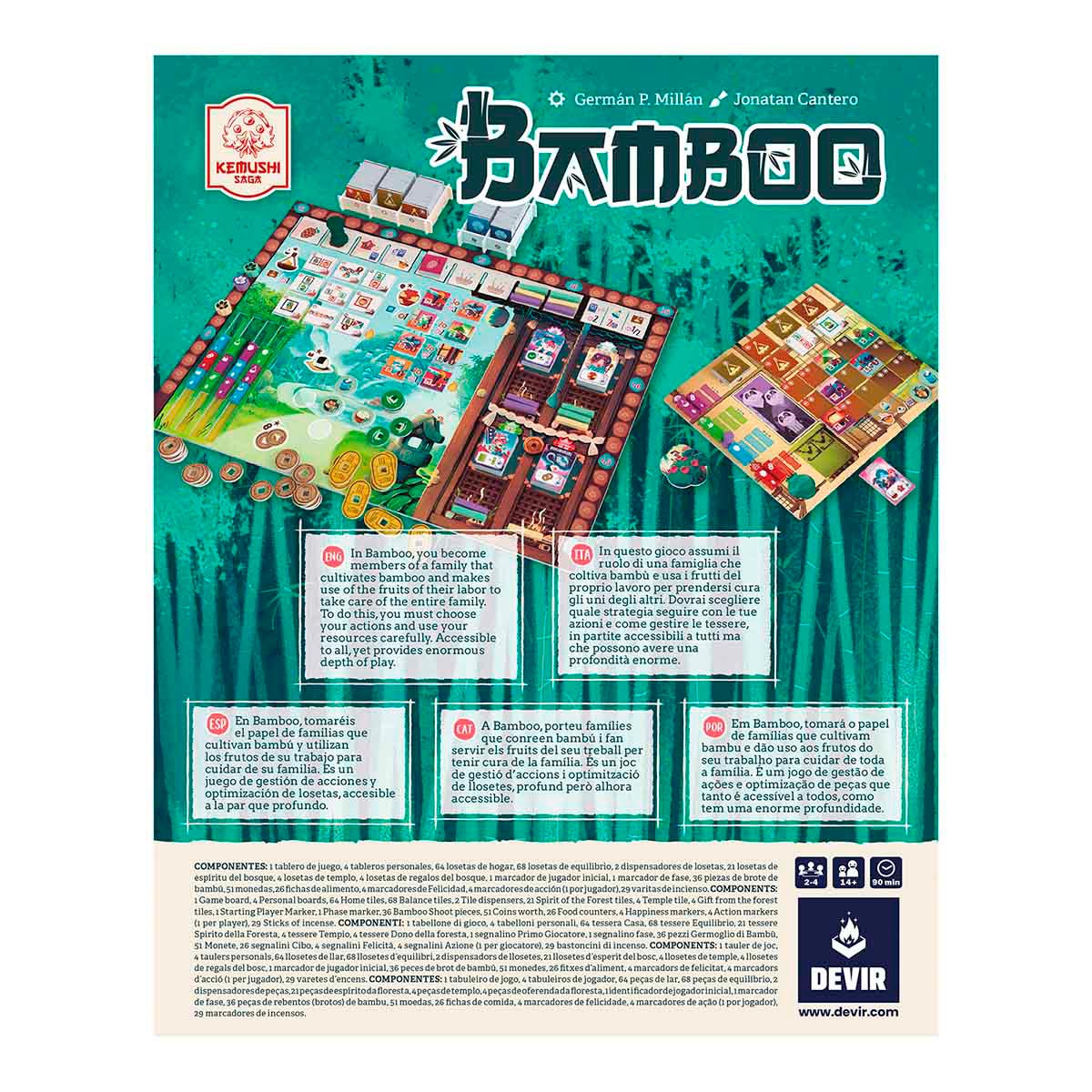 Bamboo - Juego de Mesa de Estrategia y Gestión de Acciones (Devir)