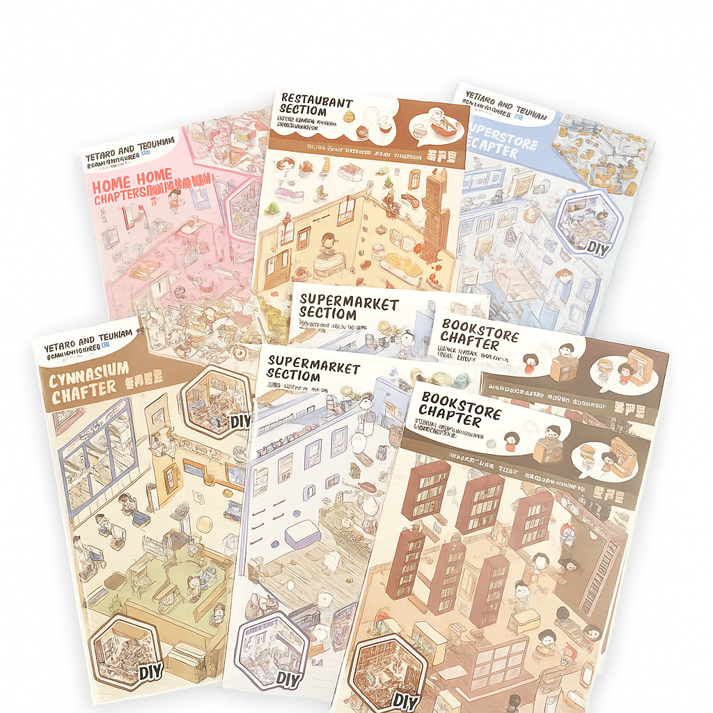 Stickers Coreano Miniatura 3d Simno Diy Coleccionable