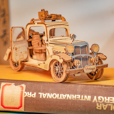 Vintage Car - Rompecabezas 3D - Maqueta de Madera Rolife (TG504)