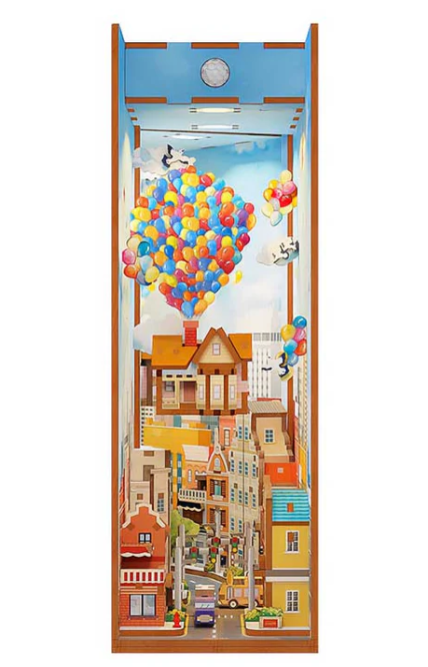 Up Travel With The Wind - Separador de Libros - Maqueta Tonecheer