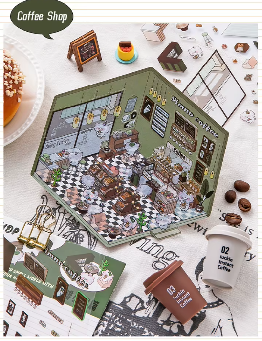 Stickers Coreano Miniatura 3d Simno Diy Coleccionable