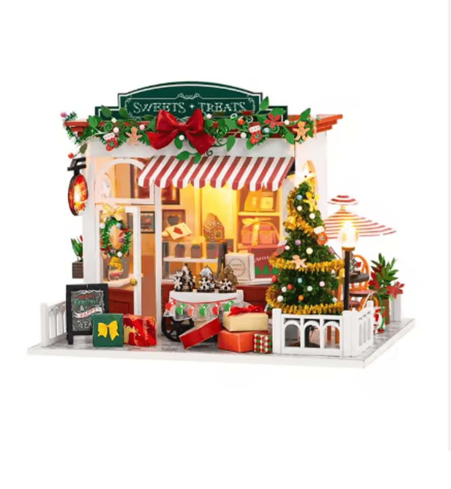 Casa de Muñecas Mavideñas Dulces Golosinas Kit de Miniatura Con Luz