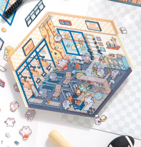 Stickers Coreano Miniatura 3d Simno Diy Coleccionable