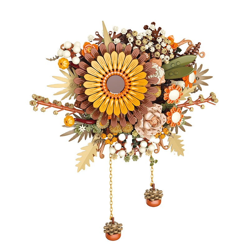 Arreglo Floral Colgante - Ramo de Bloques de Construcción DIY para Pared/Oficina (Jaki)