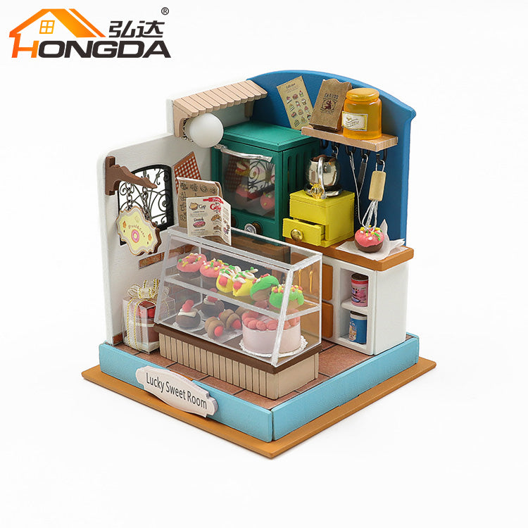 Pastelería en Miniatura con Luces LED – Kit DIY Lucky Sweet Room S2304