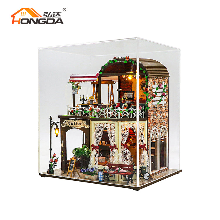 Cafetería de Raya's Time - Miniatura DIY de Dos Pisos (M2522)