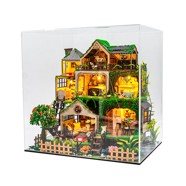 Casa de Muñecas Bosque de Cuento de Hadas - Fairy Tale Forest Diorama XL con Luz (Hongda L2501)