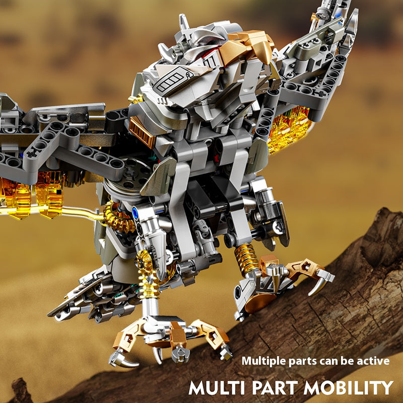 MJ 13084 Águila Mecánica Creativa - Bloques de Construcción con Luz y Soporte