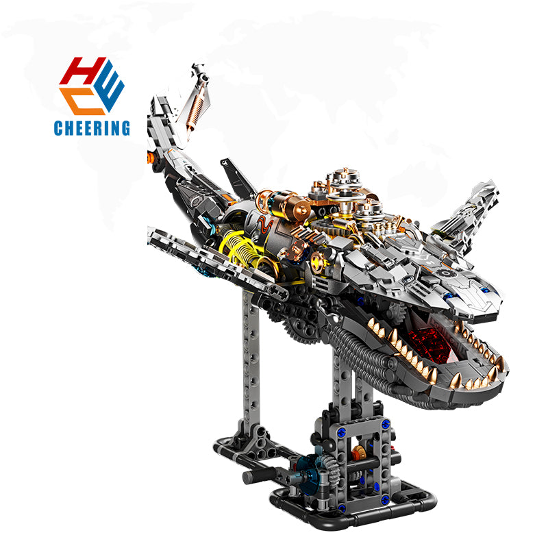 Ballena Mecánica MOC - Bloques de Construcción Serie Animales Marinos (1388+ PCS)