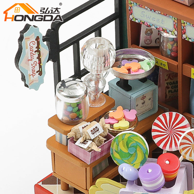 Tienda de Dulces en Miniatura con Luces LED – Kit DIY Happy Sugar S2305