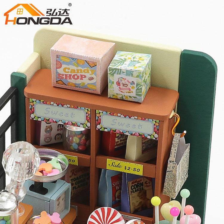 Tienda de Dulces en Miniatura con Luces LED – Kit DIY Happy Sugar S2305