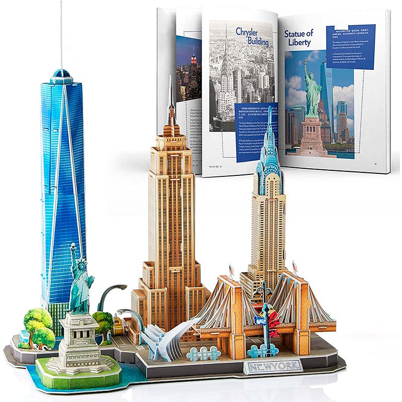 Nueva York City Line USA Rompecabezas 3D Cubicfun Puzzle 3D