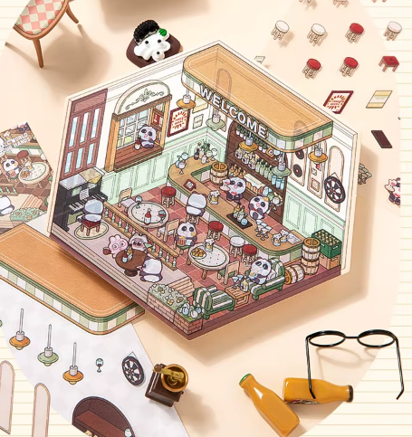 Stickers Coreano Miniatura 3d Simno Diy Coleccionable