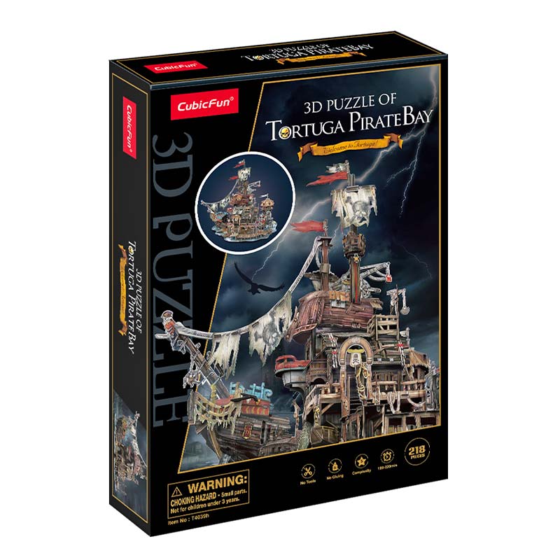 Isla Tortuga Pirata Bay Armable Puzzle 3D 218 Piezas