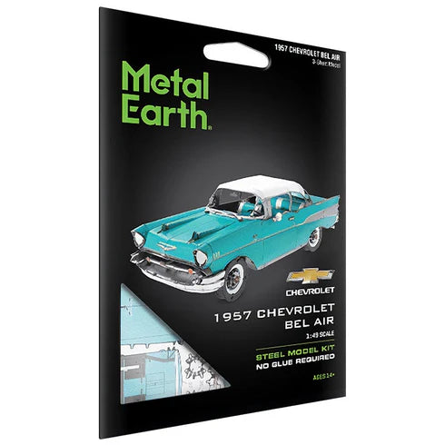 Chevrolet Bel Air 1957 (Auto ClD de Metal (Metal Earth)ásico) - Maqueta 3