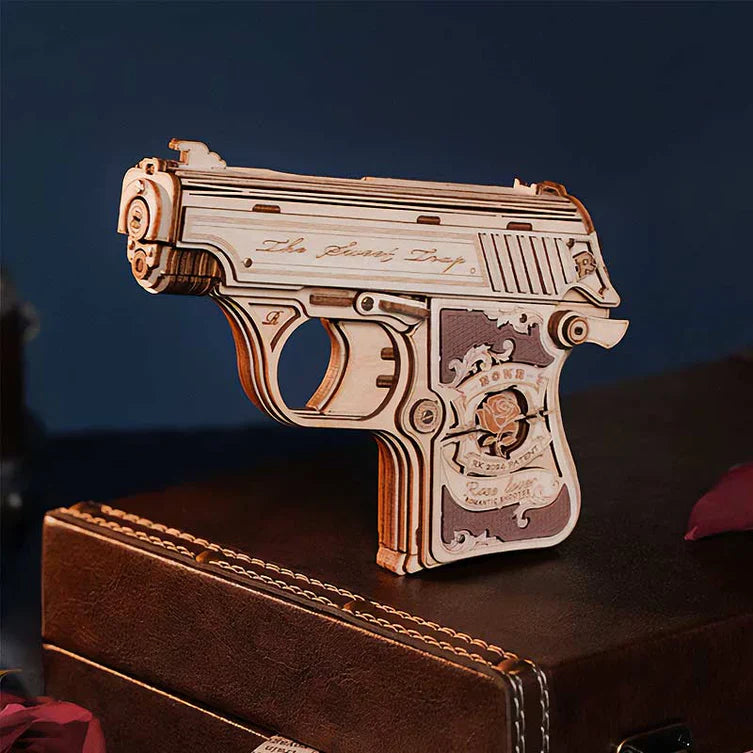 Pistola de Madera "Mini Gun" - Puzzle 3D para Armar (ROKR)