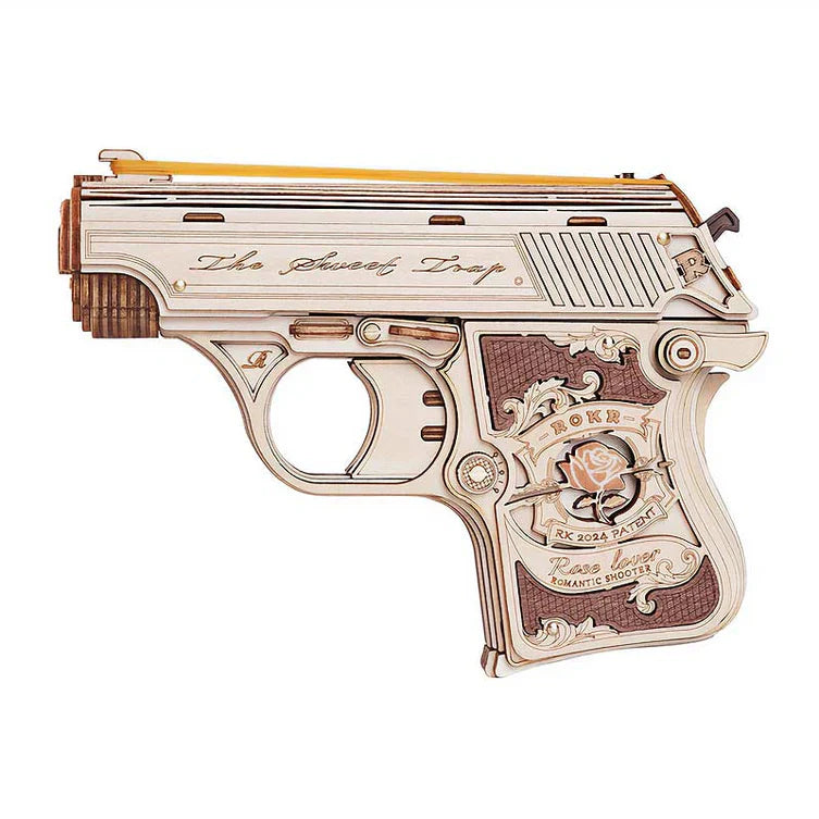 Pistola de Madera "Mini Gun" - Puzzle 3D para Armar (ROKR)