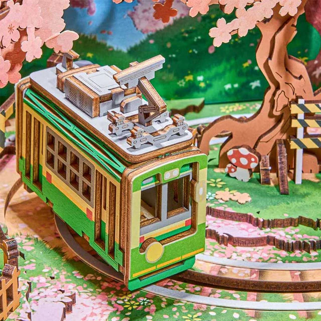 Music Box TV Retro Sakura Dreamy Tour - Caja Musical DIY (Rolife AMT02)