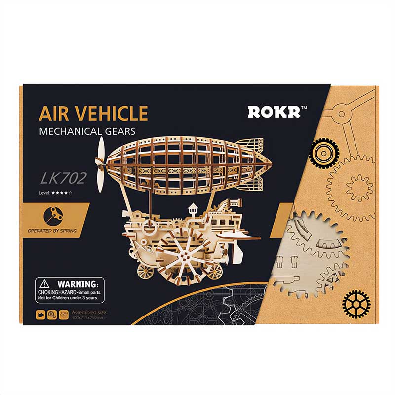 Airship Dirigible Puzzle 3D de Madera
