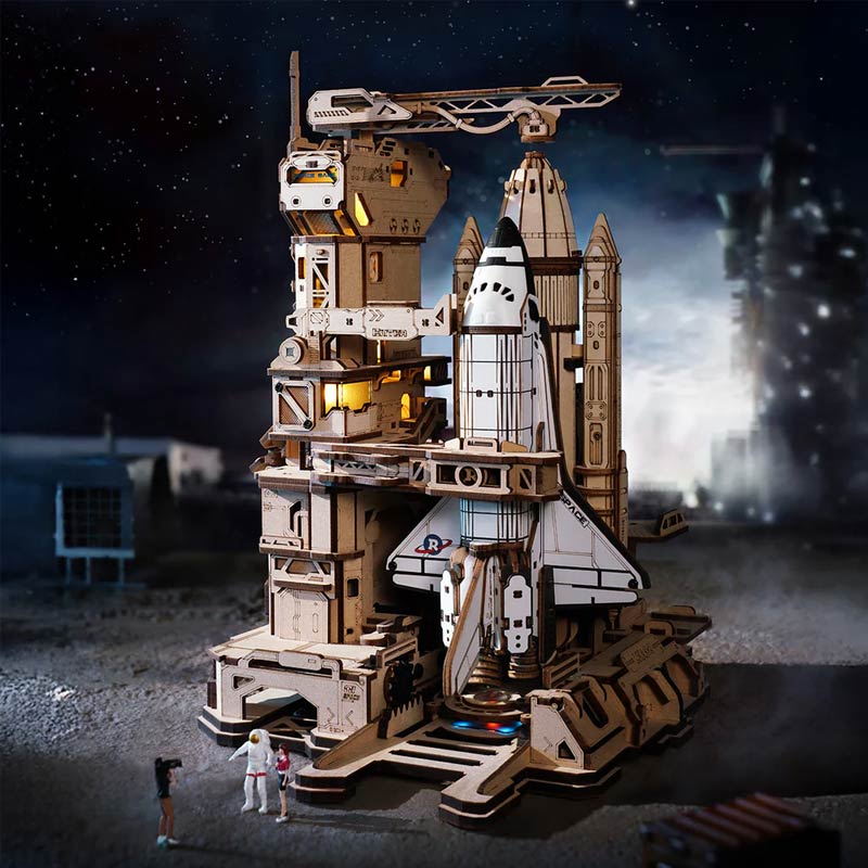 Puzzle 3D Transbordador Espacial Space Shuttle - Modelo Mecánico (Rokr)