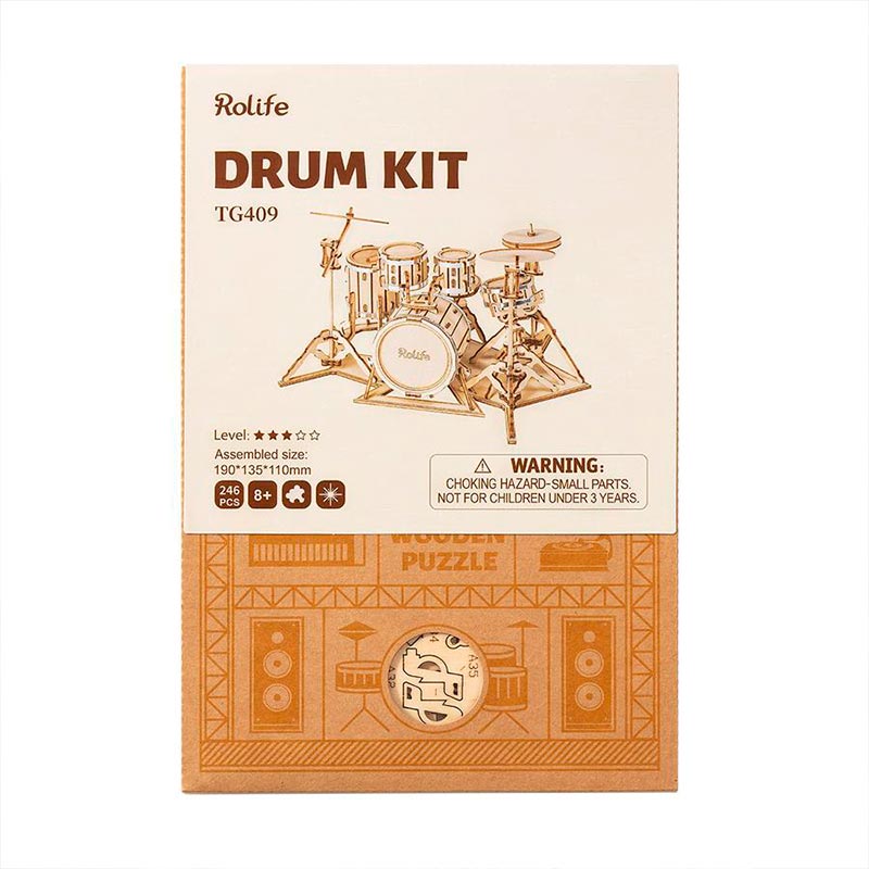 Bateria armable de madera- Drum Kit