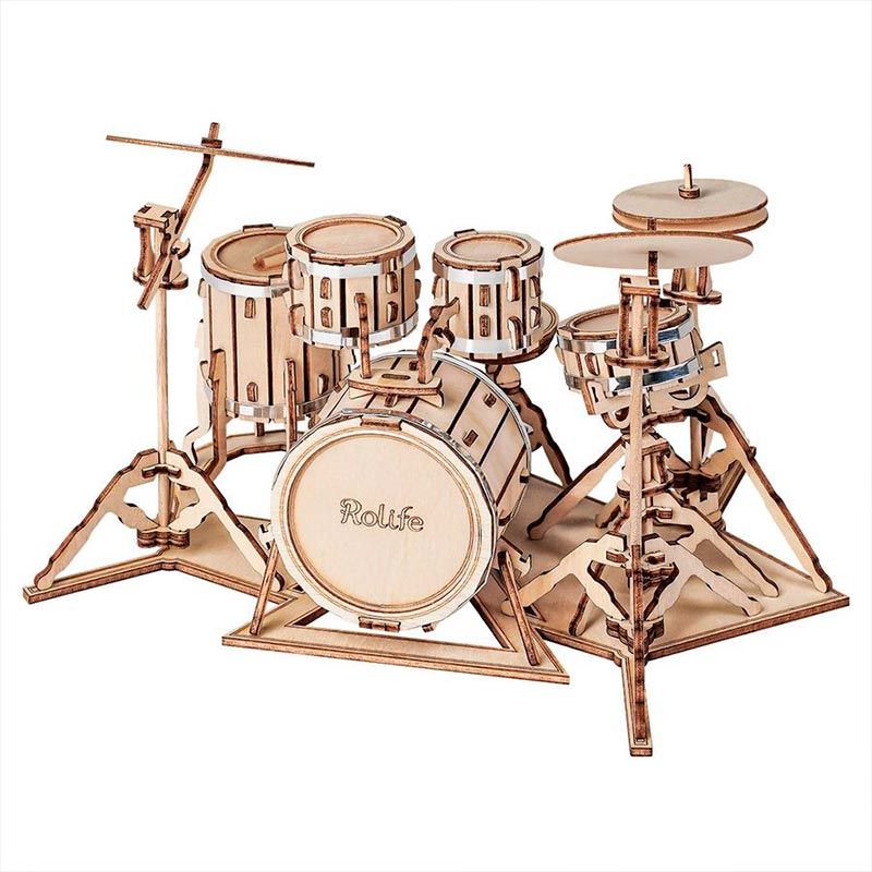 Bateria armable de madera- Drum Kit