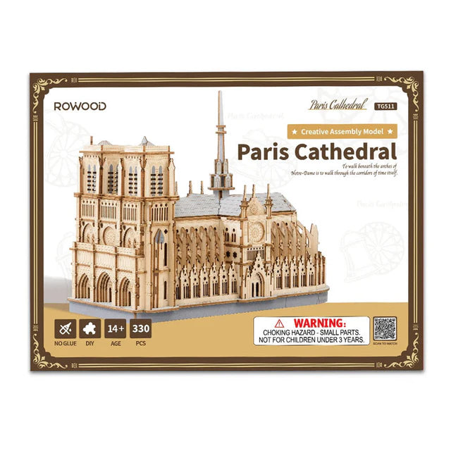 ROWOOD Notre Dame de París - Puzle 3D de Madera Gótico