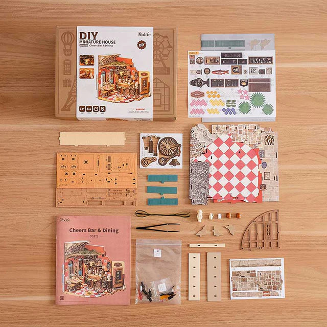 Miniatura Bar & Bistró Europeo - Cheers Bar & Dining DIY (Rolife DG173)